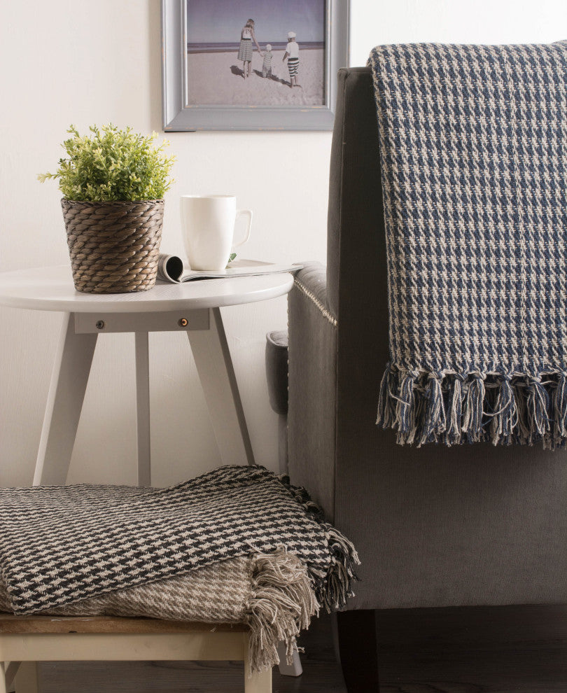 Mineral Houndstooth Throw