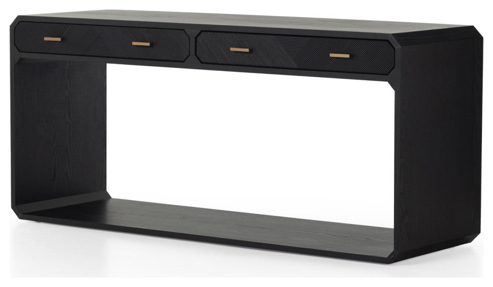 Caspian Console Table-Black Ash