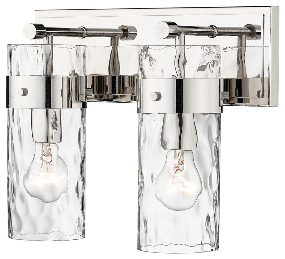 Zlite 3035-2V-PN 2-Light Vanity, Clear