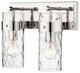 Zlite 3035-2V-PN 2-Light Vanity, Clear