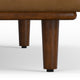 Morrison 72" Sofa and Ottoman Set, Caramel Brown, 72"