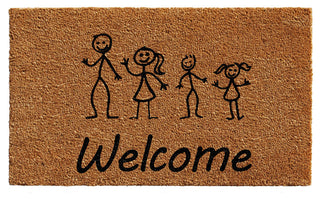 Stick Family Doormat, 24"x36"
