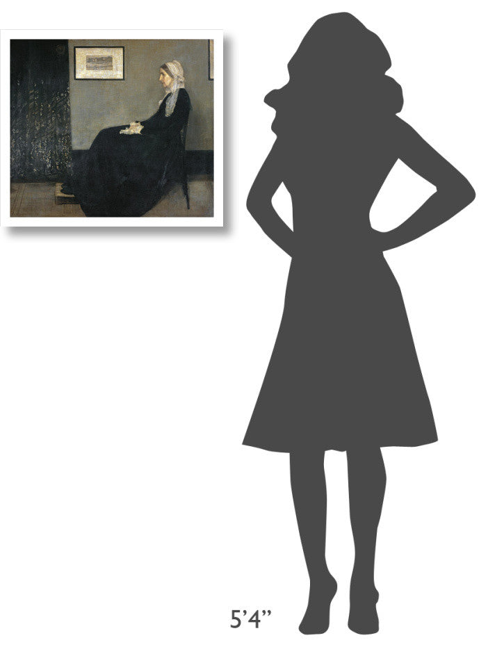 "Portrait of The Artist's Mother" Paper Art, 24"x21"