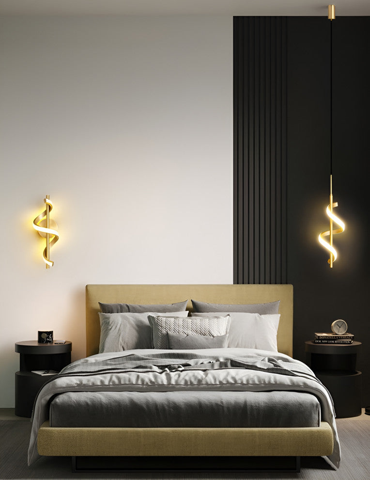 Marbella | Modern Creative LED Wall Sconce, Gold, Cool Light