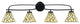 Cavella 4 Light Bath Bar, Matte Black Finish, 7" Sandhill Art Glass