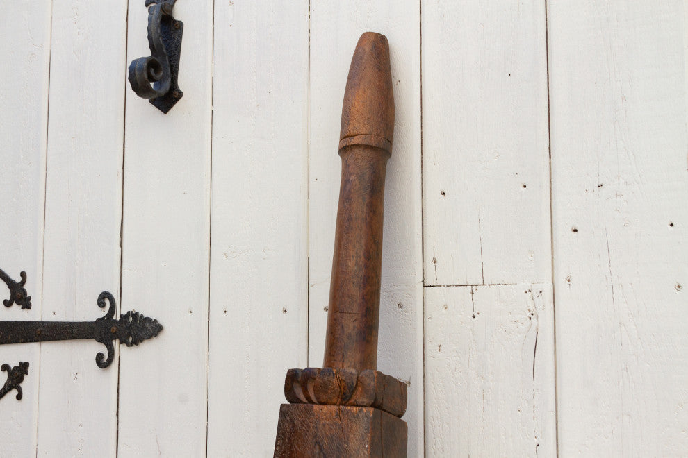 Antique Rustic Thai Loom Post