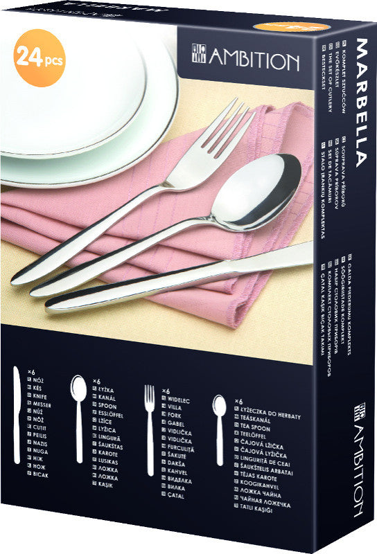 BELLA Stainless Steel Flatware 24 pcs