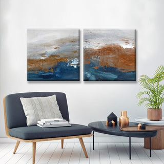 Ready2HangArt 'Copperelle/Copperize' Canvas Wall Decor Set, 12"x24" 2-Panels