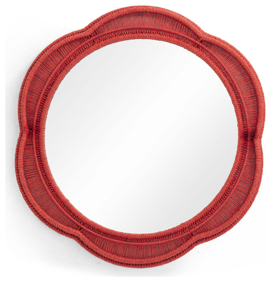 Zeva Wall Mirror, Red