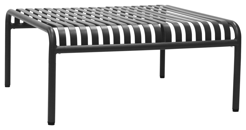 Enid Outdoor Coffee Table, Black