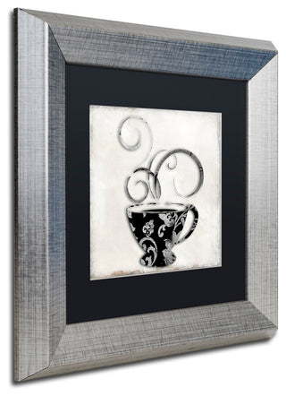 Color Bakery 'Silver Brewed 2' Matted Framed Art, Silver Frame, Black Mat, 11x11
