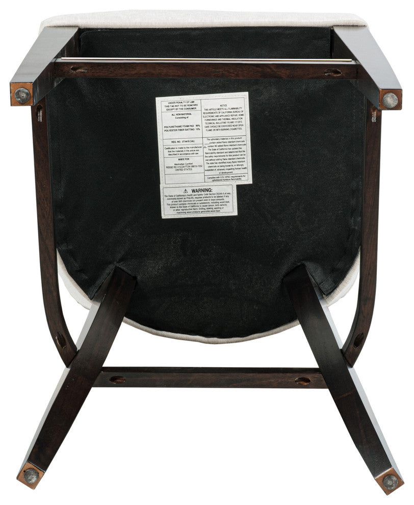 Manhattan Comfort Beever Barstool, Cream, Set of 3