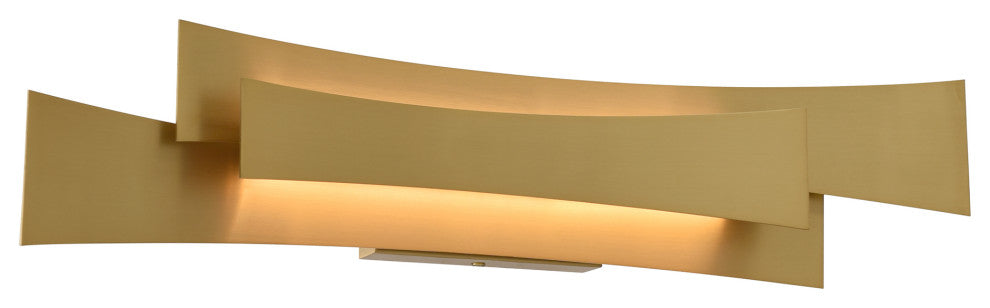 Candora Integrated LED Vanity Light, Brass, 24 Inches