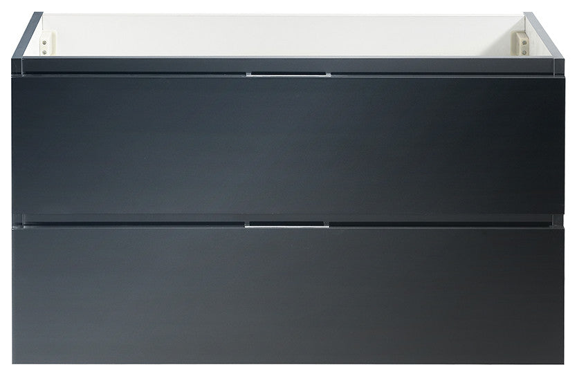Valencia Wall Hung Bathroom Cabinet, Dark Slate Gray, 36"