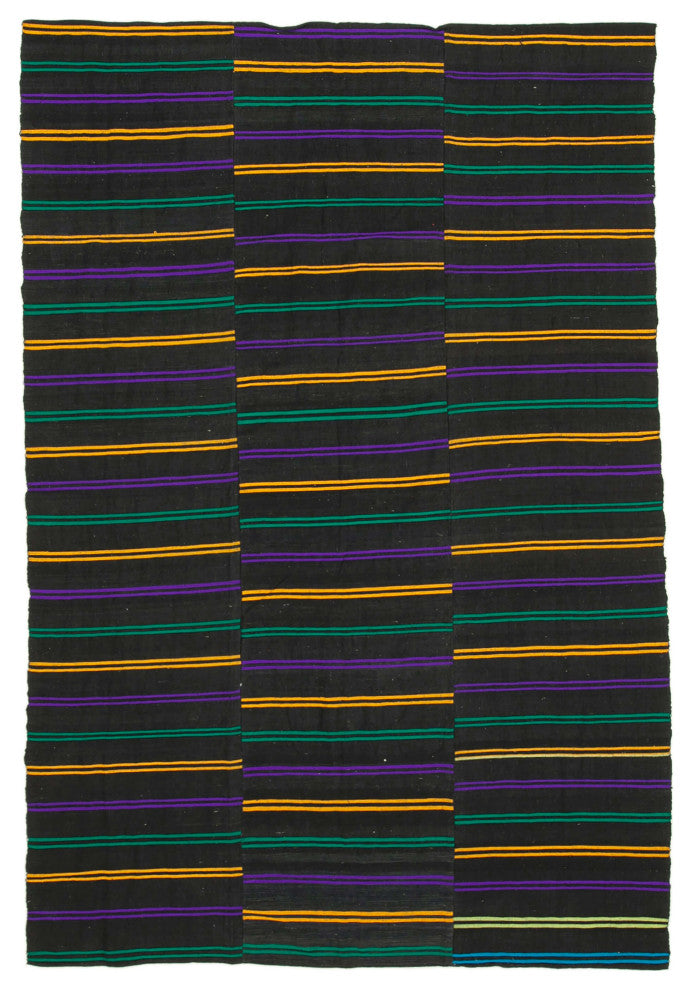Rug N Carpet - Handmade Oriental 6' 6'' x 9' 6'' Decorative Wool Kilim Rug