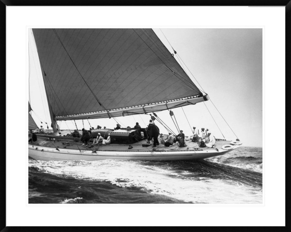 "Yankee Cruising on East Coast, 1936"  by Edwin Levick, 40x32"