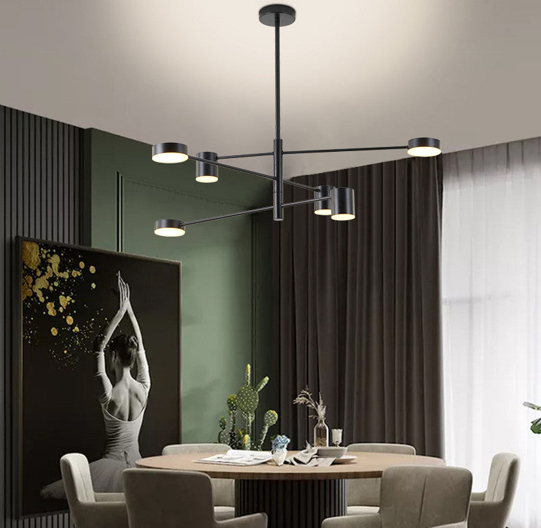 Black Geometric Chandelier