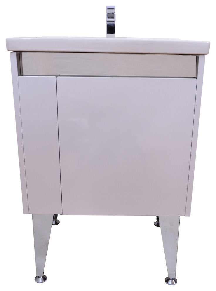 Ucore 24" White Bathroom Vanity With Facuet
