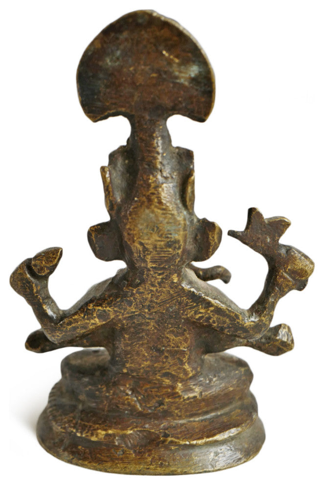 Consigned Antique Small Bronze Ganesha