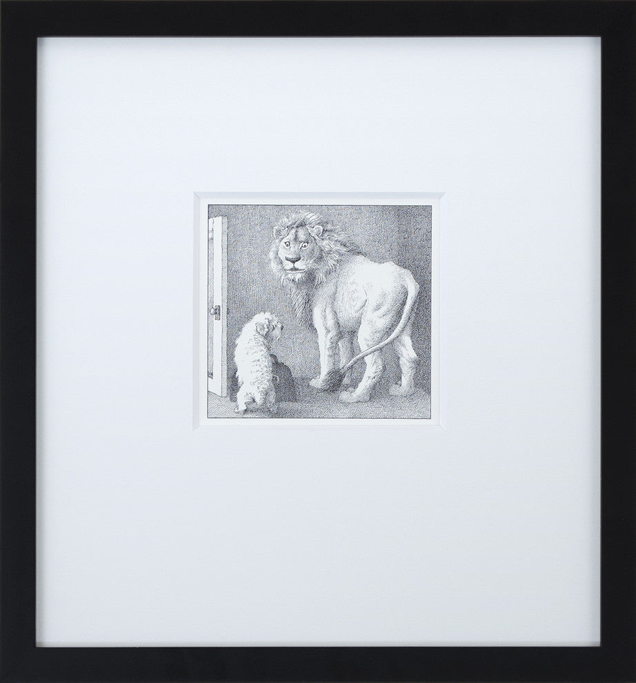"Jenny and Lion" by Maurice Sendak Framed Art Print, Special Edition