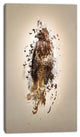 Abstract Falcon on Branch, Animal Canvas Wall Art, 16"x32"