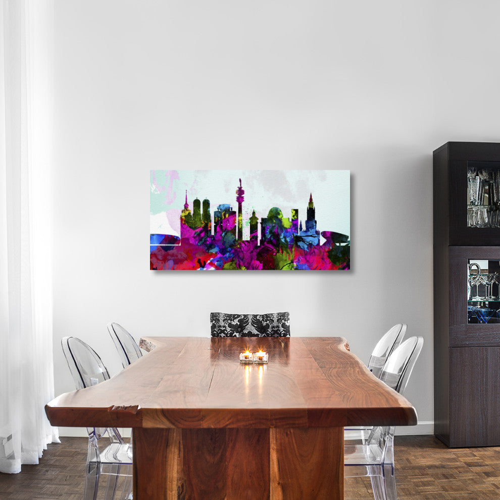 "Munich City Skyline" Fine Art Print