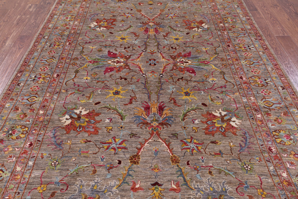 6' 9" X 10' 0" Persian Tabriz Hand-Knotted Wool Rug Q8331