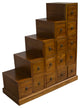 Reclaimed Wood Tansu Japanese Style Step Chest