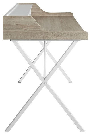 Bin Office Desk, Oak