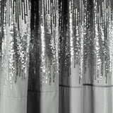 Shimmer Sequins Window Panel Set, Dark Gray/Black, 84"x42"