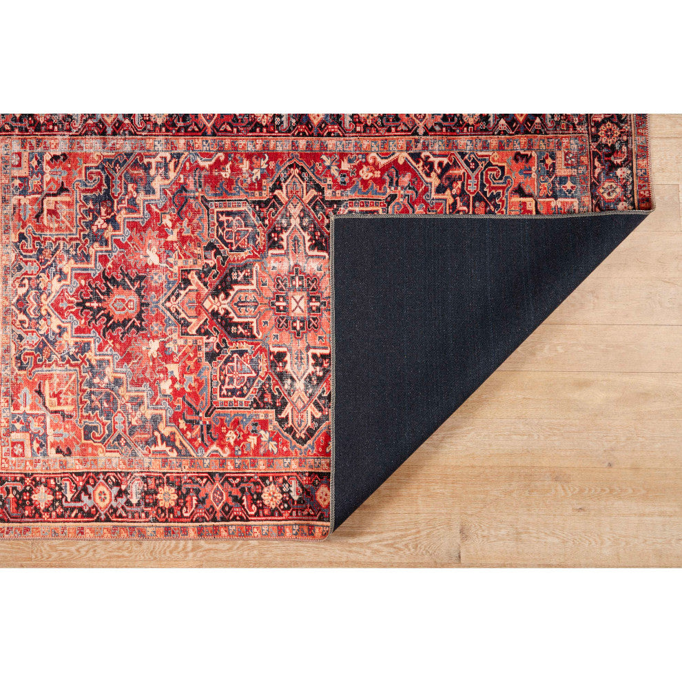 Bergen Heriz Area Rug - Red, 5'x7'6"