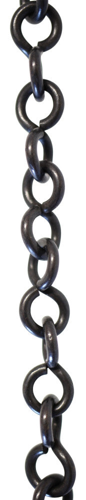 RCH Hardware Brass Loop Chandelier Chain, 2 Sizes, 3', Oil Bronzed Black, U15