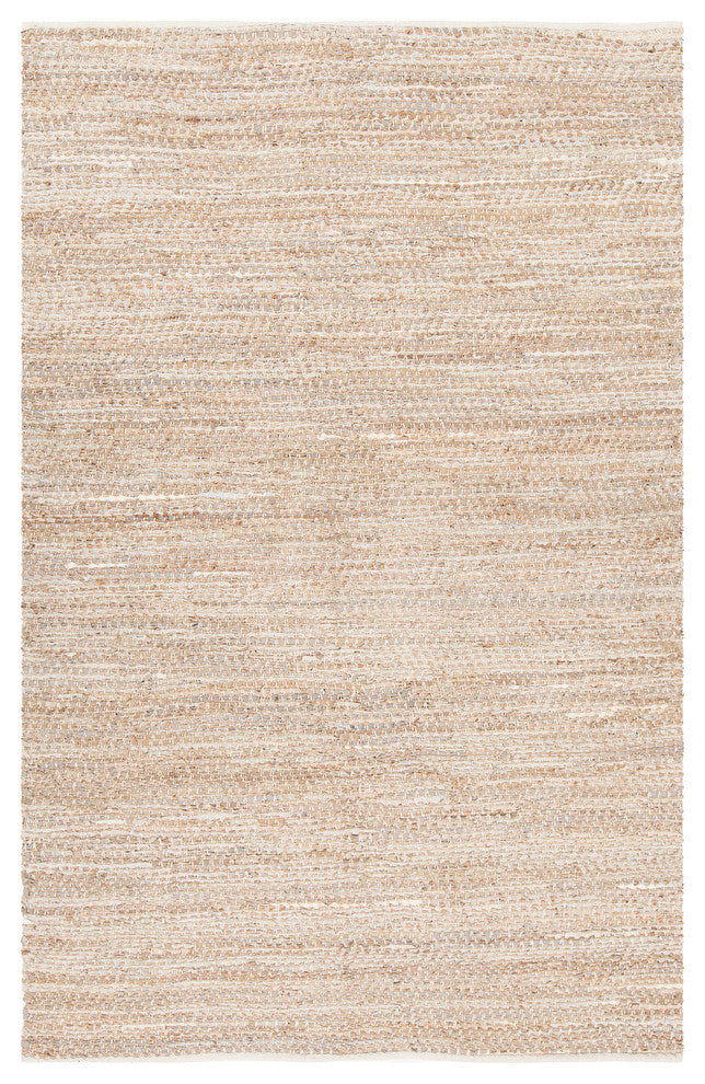 Tenola Handwoven Contemporary Rug, Beige, Rectangular 9''x13''