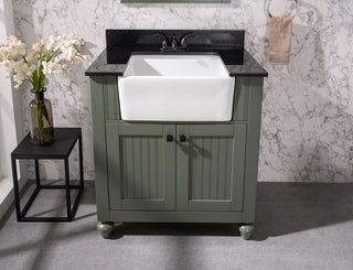 30" Pewter Greensink Vanity Without Faucet