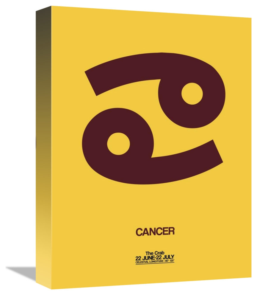 "Cancer Zodiac Sign Brown" Fine Art Print