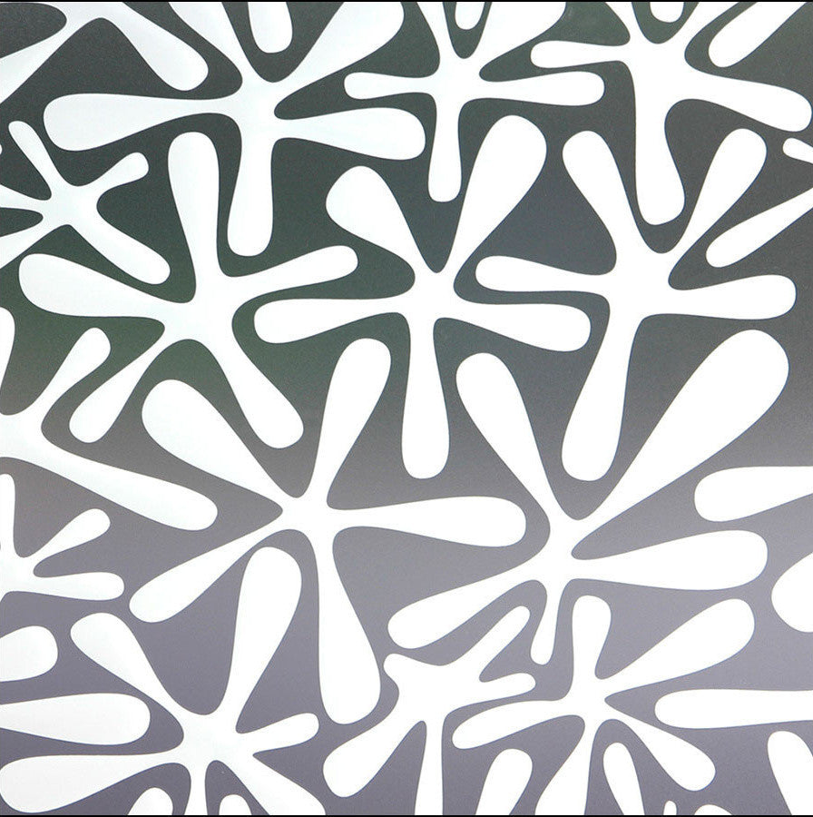 Groovy Amoeba Privacy Window Film, Non-Adhesive, Standard 36"x48"