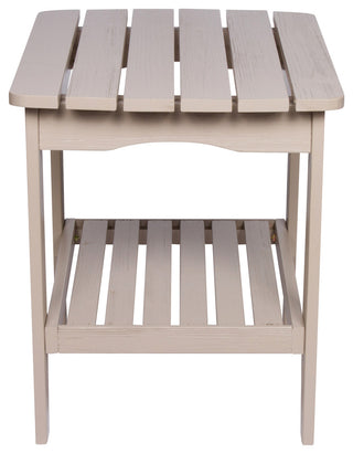 Shine Co. Cedar Wood Hydro-Tex Adirondack Square Corner Table Grey Stone 4113GS