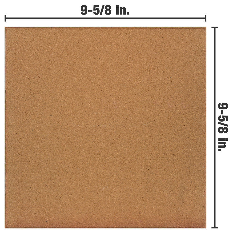 Klinker Natural Quarry Floor and Wall Tile, 9.63"x9.63"