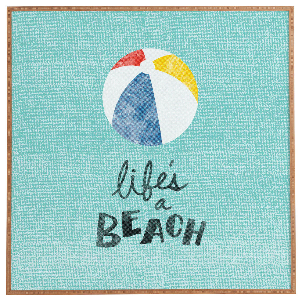 Deny Designs Nick Nelson Lifes A Beach Framed Wall Art