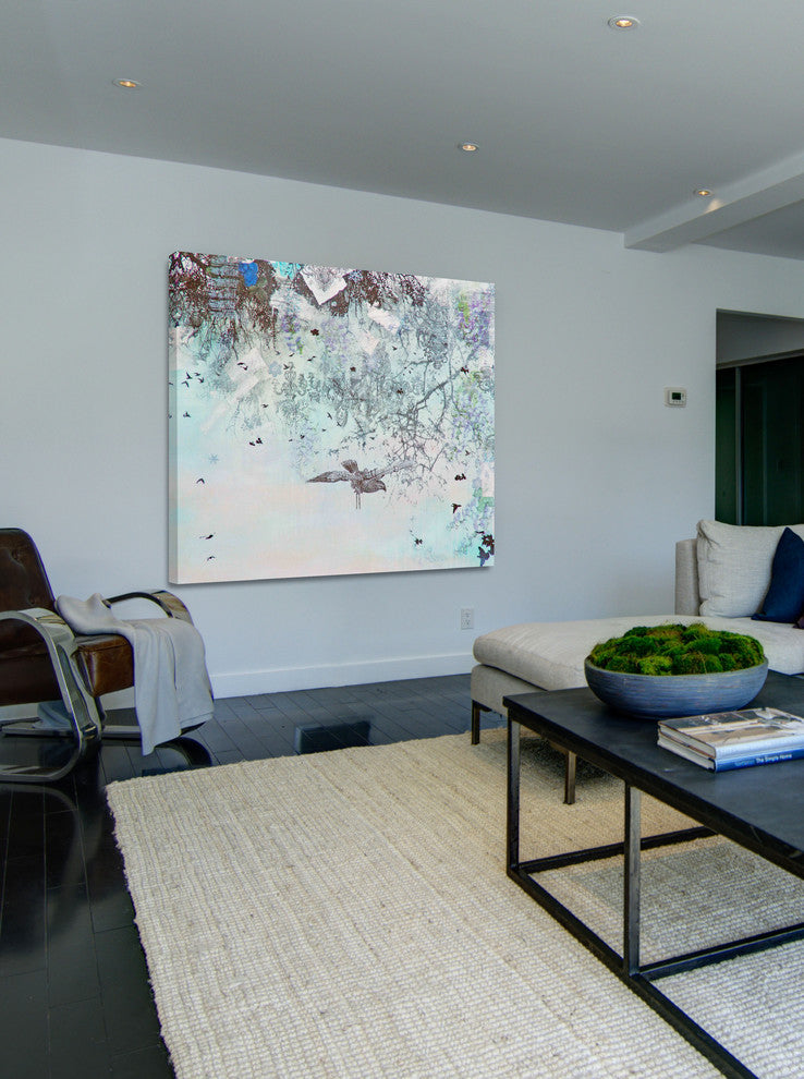 "Winter" Painting Print on Canvas by Tracy Silva Barbosa