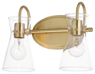 Maxim 12482 Ava 2 Light 14"W Vanity Light - Natural Aged Brass