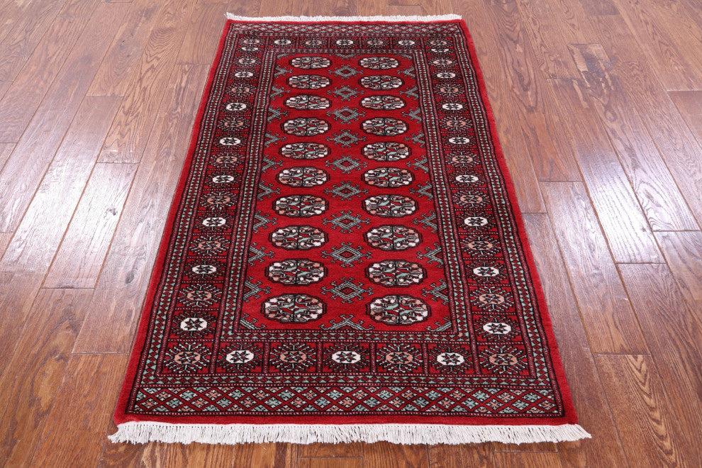 Silky Bokhara Handmade Wool Rug 3' 1" X 5' 0" - Q13811
