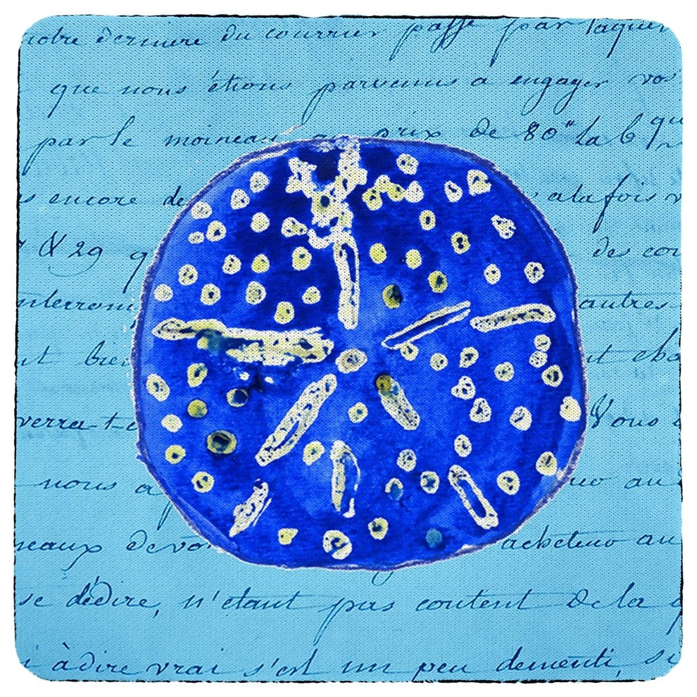 Blue Sand Dollar Coaster - 3 Sets of 4 (12 Total)