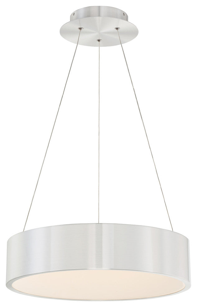 WAC Lighting Corso 18in LED Pendant in Brushed Aluminum