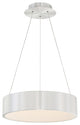 WAC Lighting Corso 18in LED Pendant in Brushed Aluminum