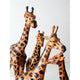 Consigned, Vintage Leather Giraffe Sculptures Set 4