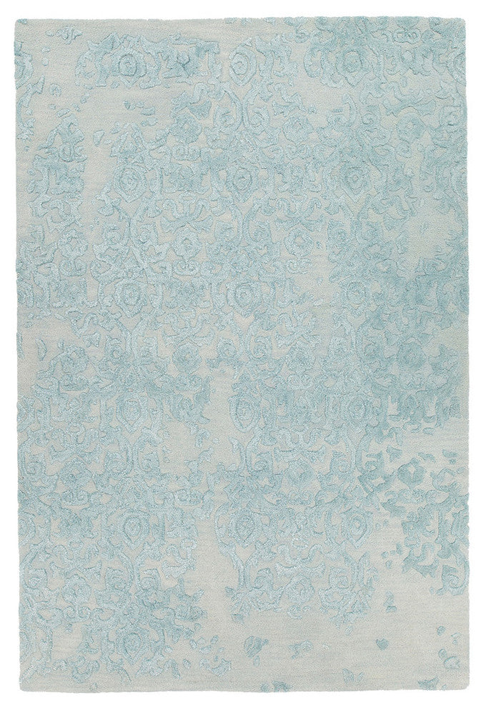Xia Hand Tufted Rectangle Area Rug, 5' x 7'1/2", Blue