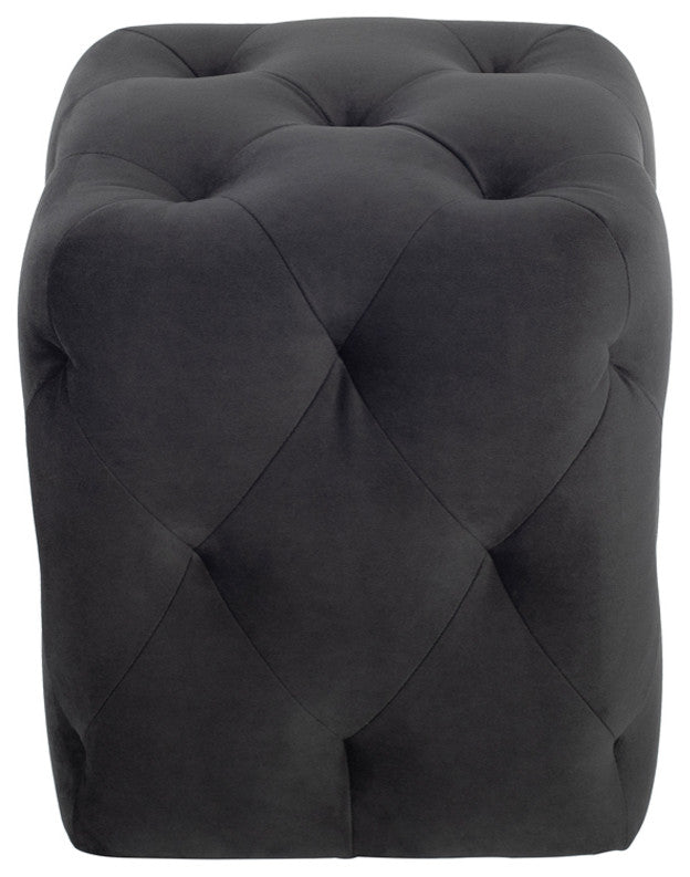 Tufty Shadow Grey Fabric Sofa Ottoman, HGSC426