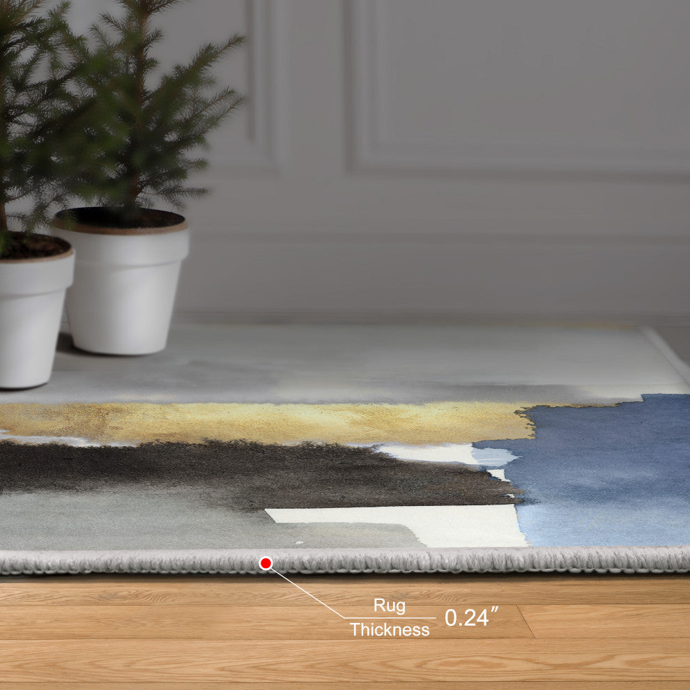 Nikka Abstract Art Area Rug, 7.5'x10.3'