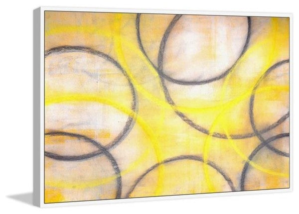 "Dance and View" Floater Framed Painting Print on Canvas, 36"x24"